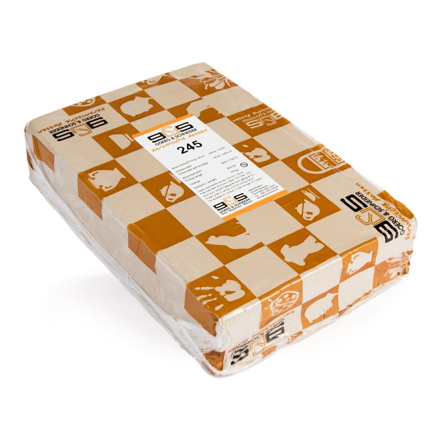 Goerg & Schneider 245 – ljus stengodslera utan chamotte