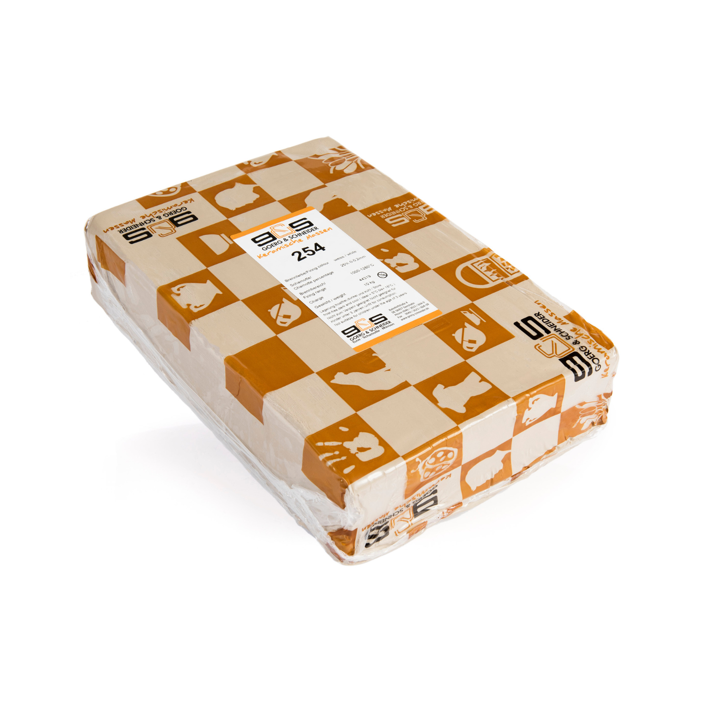 Goerg & Schneider 254 – ljus stengodslera med fin chamotte