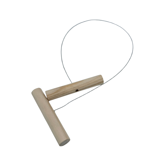 Lerskärare med ståltråd – 46 cm, Ø0,6 mm