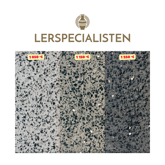 Witgert 27 – mörkgrå effektlera för modellering med grov chamotte