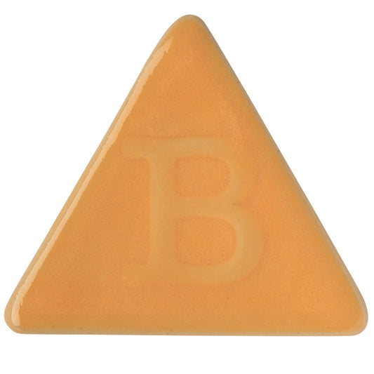 BOTZ 9308 Carnelian Yellow PRO. Brännprov med 9308, bränt vid 1250 °C.
