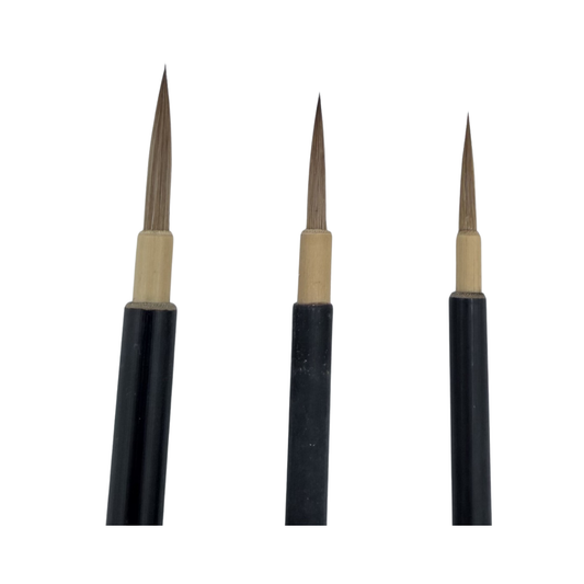 Spetspensel – 3 storlekar