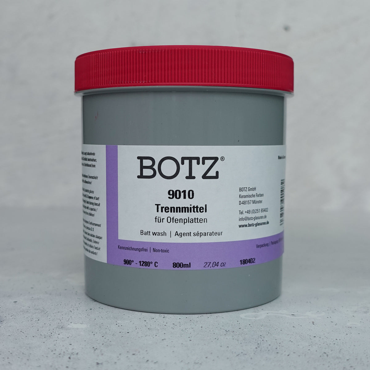 BOTZ 9010 Batt Wash, skyddsmedel för ugnsplattor i 800 ml.