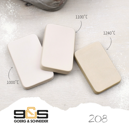 Goerg & Schneider 208 – vit stengods-gjutlera i pulverform, 25 kg