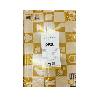 Goerg & Schneider 258 – ljus stengodslera med svart chamotte