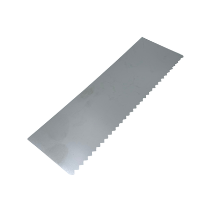 Drejsken i stål med tänder – P8, 150 × 50 mm, 0,15 mm