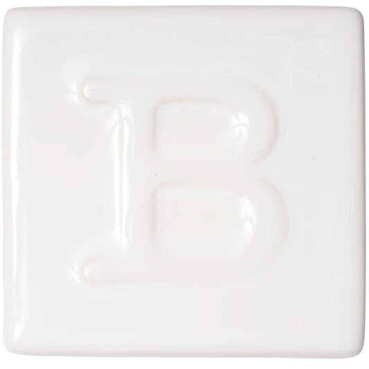 BOTZ:s provplatta med 9101 Glossy white.