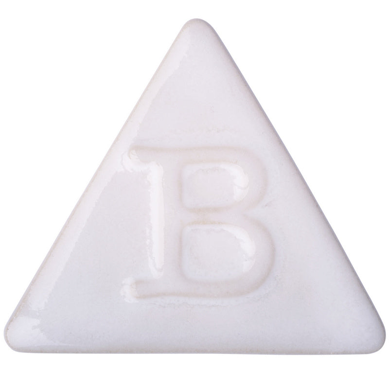 BOTZ 9301 Opal White PRO – vit, blank provplatta bränd vid 1250 °C.