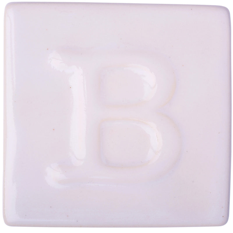BOTZ 9301 Opal White PRO – fyrkantig vit provplatta bränd vid 1050 °C.