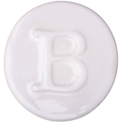 BOTZ 9301 Opal White PRO – rund vit provplatta bränd vid 1150 °C.