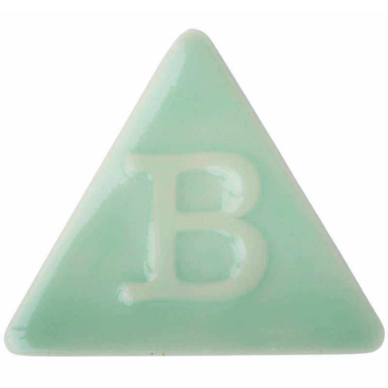 BOTZ 9304 Celadon Green PRO. Brännprov med 9304, bränt vid 1250 °C.