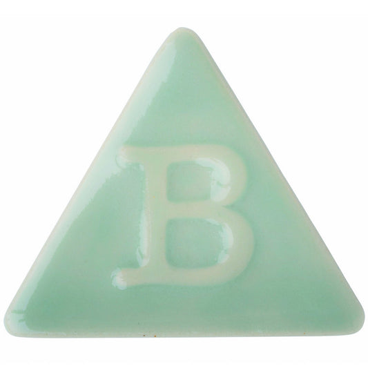 BOTZ 9304 Celadon Green PRO. Brännprov med 9304, bränt vid 1250 °C.