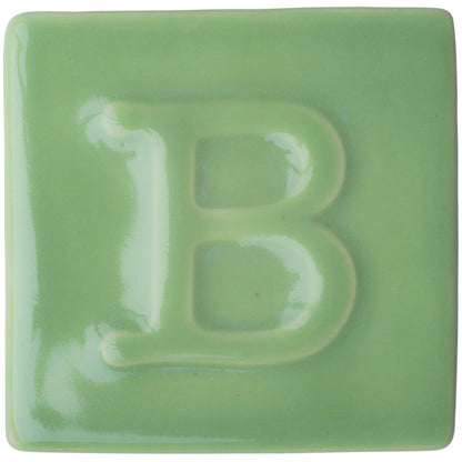 BOTZ 9304 Celadon Green PRO. Brännprov med 9304, bränt vid 1050 °C.