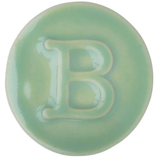 BOTZ 9304 Celadon Green PRO. Brännprov med 9304, bränt vid 1150 °C.