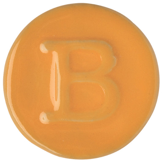 BOTZ 9308 Carnelian Yellow PRO. Brännprov med 9308, bränt vid 1150 °C.