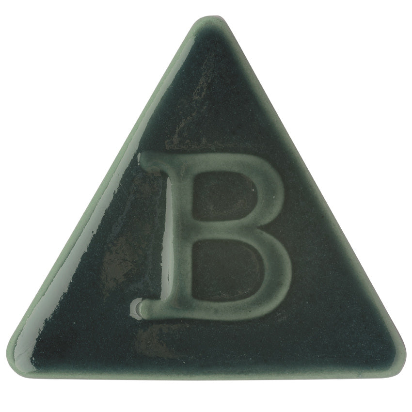 BOTZ 9310 Malachite PRO. Brännprov med 9310, bränt vid 1250 °C.