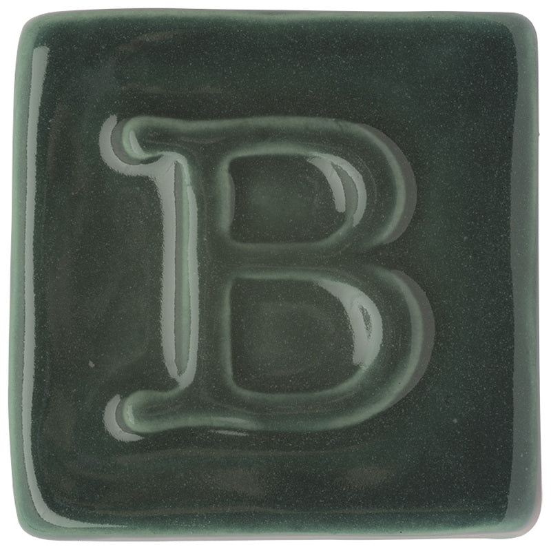 BOTZ 9310 Malachite PRO. Brännprov med 9310, bränt vid 1050 °C.