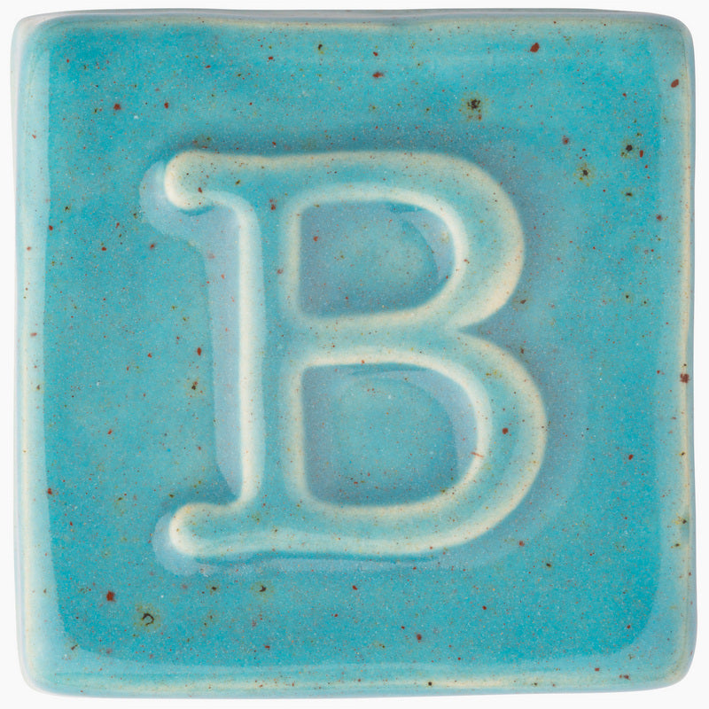 BOTZ 9315 Larimar PRO. Brännprov med 9315, bränt vid 1050 °C.