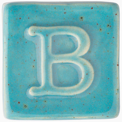 BOTZ 9315 Larimar PRO. Brännprov med 9315, bränt vid 1050 °C.