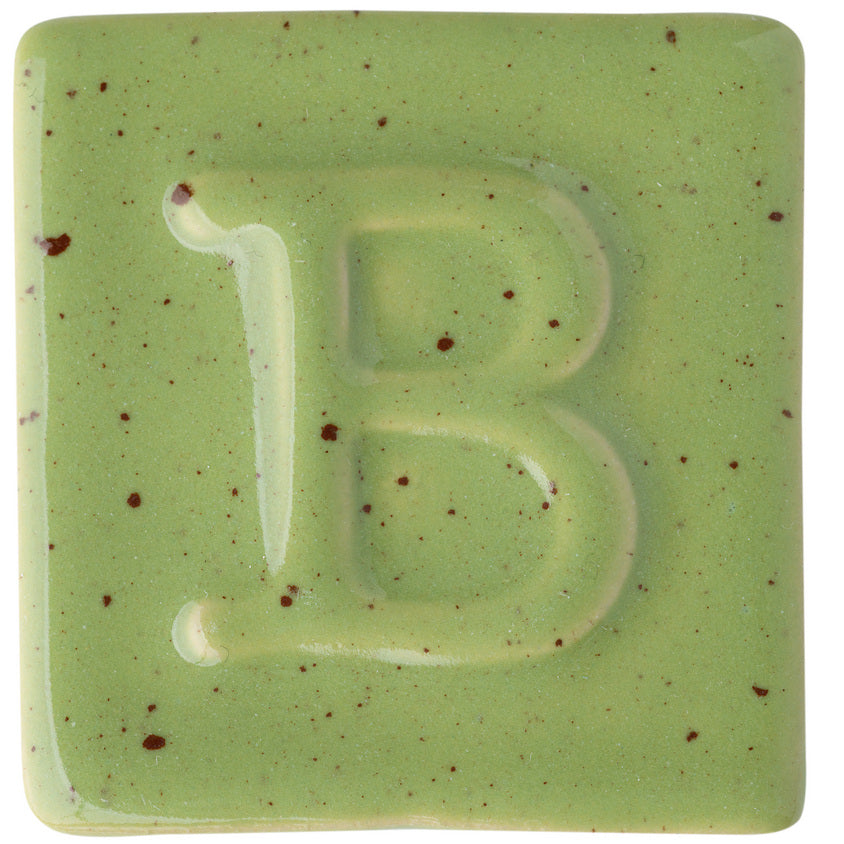BOTZ 9319 Peridot PRO. Brännprov med 9319, bränt vid 1050 °C.