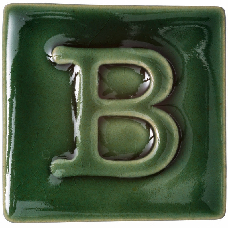 BOTZ:s provplatta med 9343 Bottle green.