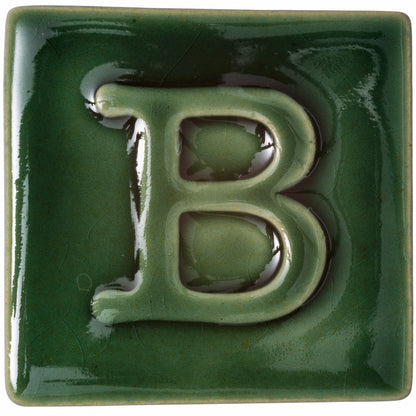 BOTZ:s provplatta med 9343 Bottle green.
