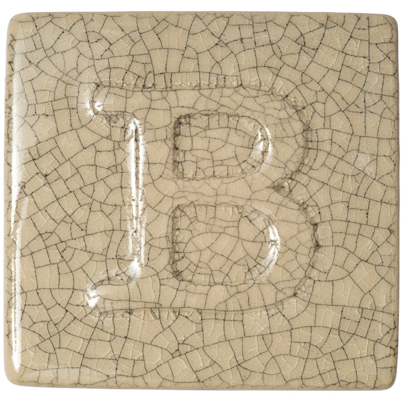 BOTZ:s provplatta med 9351 Clear crackle.
