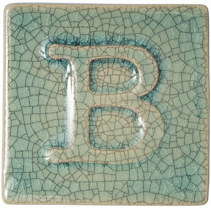 BOTZ:s provplatta med 9352 Turquoise crackle.