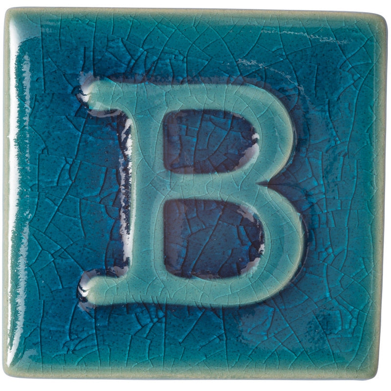 BOTZ:s provplatta med 9353 Oriental blue.
