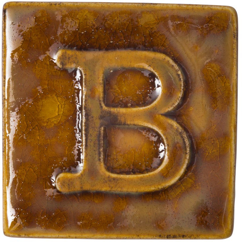 BOTZ:s provplatta med 9538 Glossy ochre.