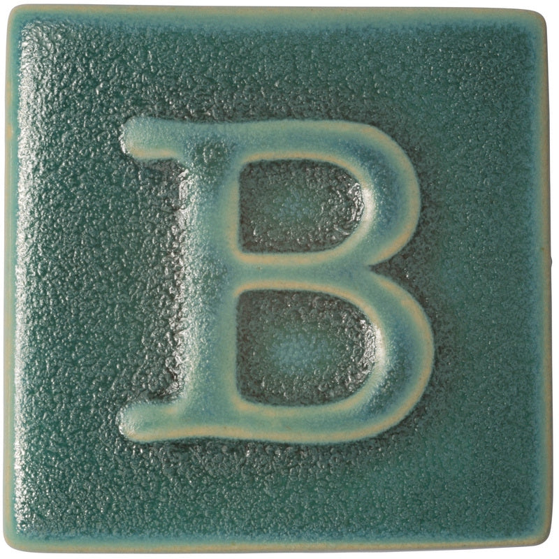 BOTZ:s provplatta med 9565 Crystal turquoise.