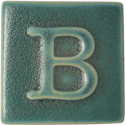 BOTZ:s provplatta med 9565 Crystal turquoise.