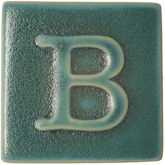 BOTZ:s provplatta med 9565 Crystal turquoise.