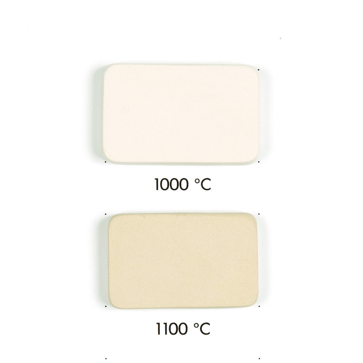 Brännprover för Goerg & Schneider 245 vid 1000 och 1100 °C