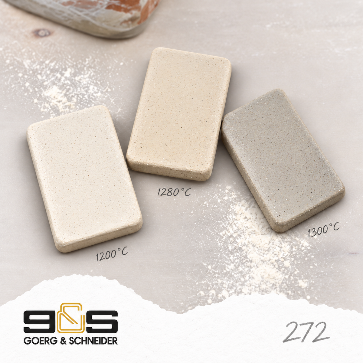 Goerg & Schneider 272 – ljus stengodslera utan chamotte