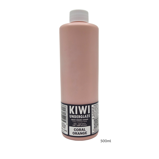 KIWI Coral Orange underglasyr, 500 ml