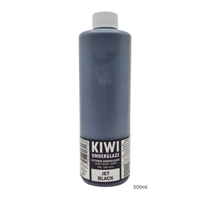 KIWI Jet Black underglasyr, 500 ml