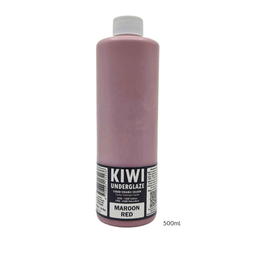 KIWI Maroon Red underglasyr, 500 ml