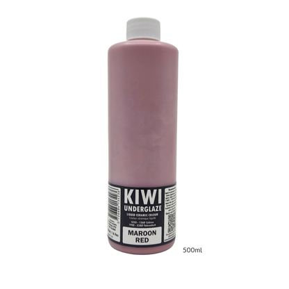 KIWI Maroon Red underglasyr, 500 ml