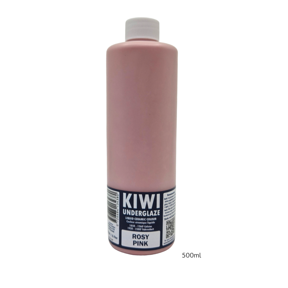KIWI Rosy Pink underglasyr, 500 ml