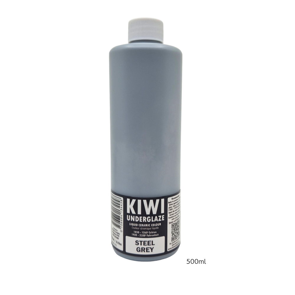 KIWI Steel Grey underglasyr, 500 ml