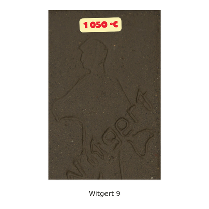 Närbild av brännprov för Witgert 9 vid 1050 °C